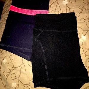 TWO like-new Women’s M Old Navy active bike shorts